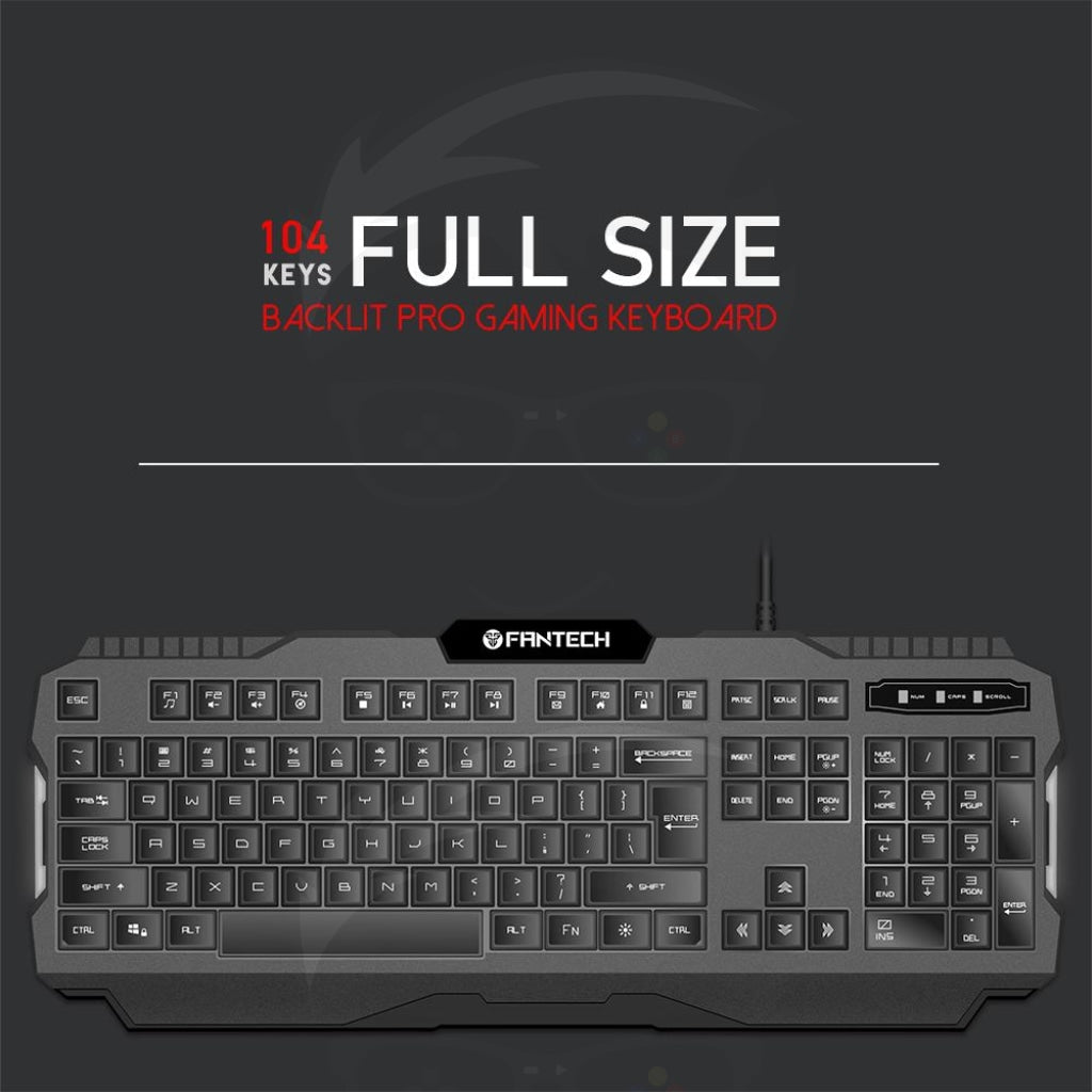 Fantech K511 Hunter Pro Backlit Gaming Keyboard Fantech K511 Hunter Pro Backlit Gaming Keyboard